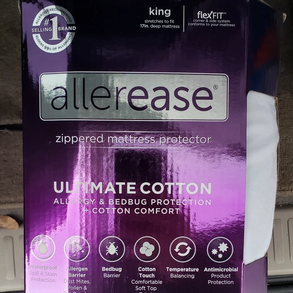Allerease Ultimate Cotton Mattress protector - Picture 2 of 2